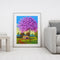 Hut under Tree Oil Paint By Numbers Kits Canvas Drawing DIY Coloring Picture Art