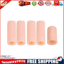 5pcs Gel Finger Cap Protect Cracked Cover Cots Hand Skin Care (Opened Pink)