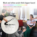 Movie Clap Board 12x10"" Film Slate Clapper Board with Eraser+Pen Black White
