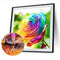 5D DIY Full Drill Round Shape Colorful Flower Rhinestone Diamond Drawing Kit