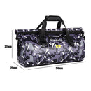 SULAITE Waterproof 50L Motorcycle Tail Saddle Bag 600D Nylon Rear Seat Backpack