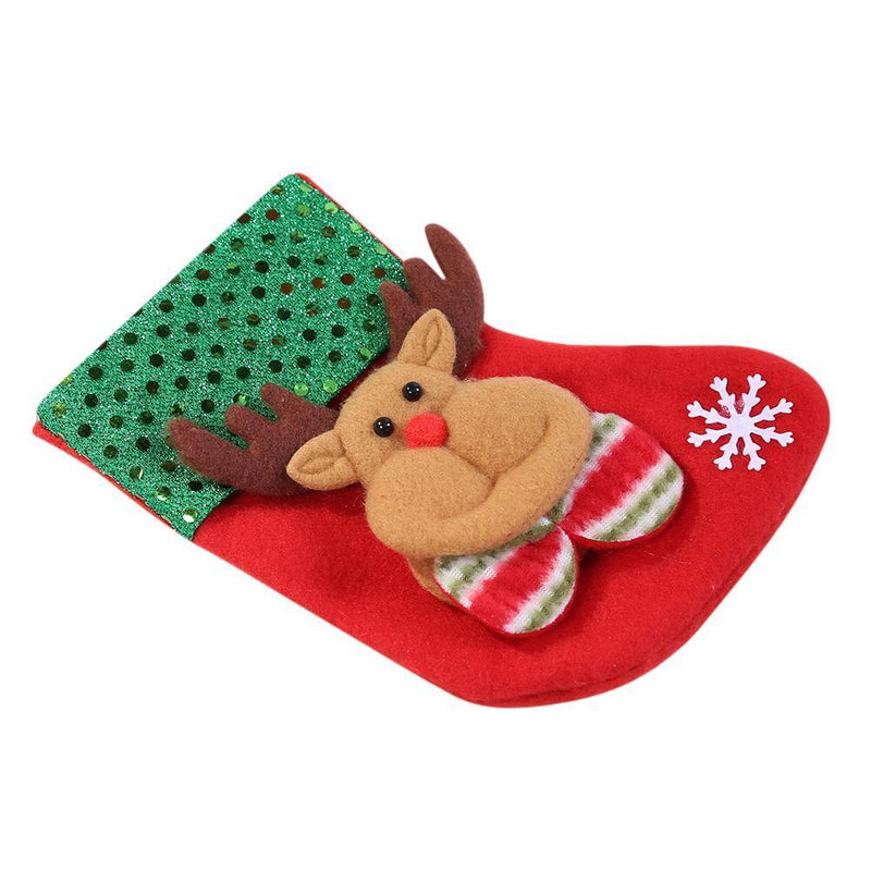 Christmas Stocking Christmas Socks Christmas Tree Ornament(Elk)