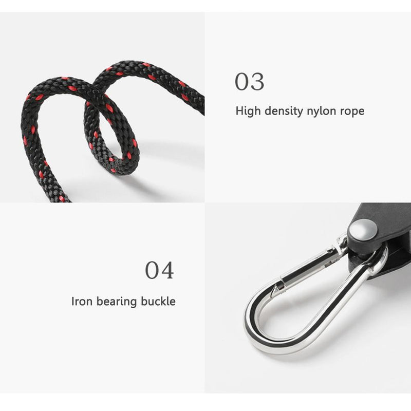 Tent Pulley Rope Buckle Fastener Windproof Adjustable Camping Buckles (L)