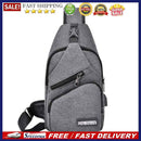 Oxford Cloth Chest Bag Men Zipper Fanny Pack Outdoor Sports Chest Phone Pou