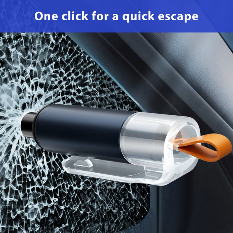 Car Safety Hammer 2-in-1 Emergency Window Breaker w/ Belt Cutter (Tarnish)