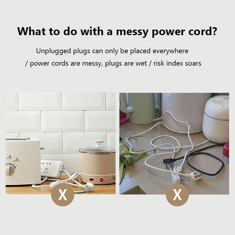 3pcs Wire Cable Organizer Clip Adhesive Cord Storage Wrapper Winder (Grey)