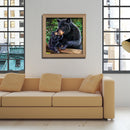 5D DIY Full Drill Diamond Painting Black Bear Embroidery Mosaic Handicraft Kit
