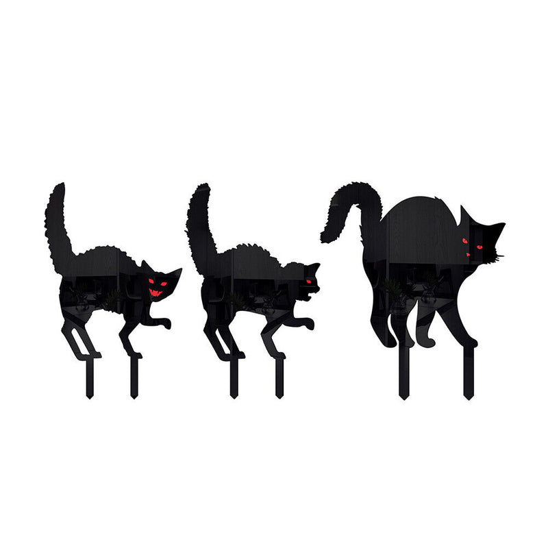 #A Scary Cat Insert Lawn Party Scene Props Art Sculpture for Home Outdoor Cour