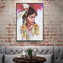 5D DIY Special Shaped Diamond Painting Girl Cross Stitch Kit Home Bedroom Decor
