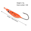 35mm/2.7g mini lead fish Lead Hard Hook Ice Fishing hook Winter Bait AD-Sharp