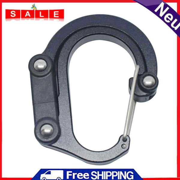 Molle Carabiner D Type Locking Ring Buckle Carabiner Keychain for Outdoor