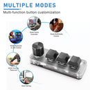 3 Key + 1 Knob / 4 Keys RGB Macro Custom Keyboard Programmable Mechanical Keypad