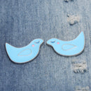 Cartoon Cute Blue Bird Brooch Coats Bags Hats Pins Badge Jewelry Kids Gift