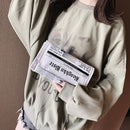 Women Crossbody Messenger Bag Newspaper Print Girls Clutches Shoulder Bag