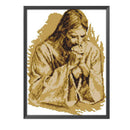 11CT Jesus Praying Counted Embroidery DIY Partial Cross Stitch Handmade Crafts