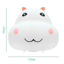 Rechargeable Indoor Lighting Healing Little Hippo LED Table Lamp Night Light