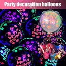 10Pcs 12inch Fluorescent Balloon Glow Luminous Love Heart Latex Balloon\