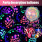 10Pcs 12inch Fluorescent Balloon Glow Luminous Love Heart Latex Balloon\