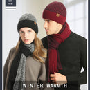 Beanie Hat Women Winter Hat Scarf Gloves Set Touchscreen Gloves Knitted Warm