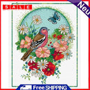 Not Full Embroidery Stamped Cross Stitch DIY Bird Printed on Canvas Kits
