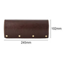 Portable 3 Slots Watch Storage Case Retro Watches Box Holder Stand (Brown) Newly