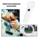 Portable Handheld 15X Illuminated Magnifier Magnifying Glass Lens with 2LED Lamp