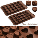 Chocolate Mold Wax Melts Ice Tray Rose Hearts Silicone Mould Cake Making
