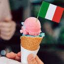 Italy Toothpick Flags - Mini Stick Cupcake Toppers & Country Party Decors