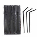 2XDrinking Straws Stripe Colourful Plastic Drinking Straws (100 Pack Black)