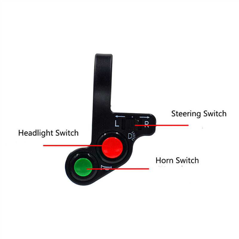 Universal Motorcycle Handlebar Switch Headlight Horn Turn Signal Combination