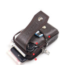 Multifunction Waterproof Male PU Leather Messenger Bags Pure Color Handbags