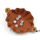PU Leather Dice Bag Pouch with Drawstring Coin Purse DND Dice Storage Bags