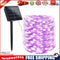 2xSolar String Lights Waterproof Copper Wire Fairy Lamp (Pink White 200LED)