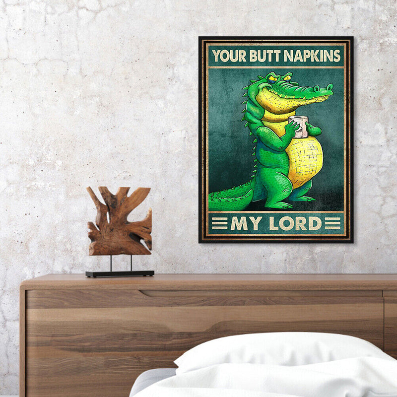 Oil Paint by Numbers Crocodile Canvas Artwork Living Room Picture Decoration Kit