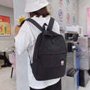 Women Preppy Style Solid Color Shoulder Bag Students Large Capacity Knapsacks
