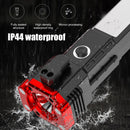 COB LED Flashlight 1200mAh Waterproof Emergency Hammer Working Light for Camping