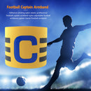 Player Leader Football Captain Armband Nylon Soccer Group Arm Band (Yellow)