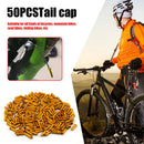 50pcs Aluminum Alloy Bike Cable End Crimps Brake Derailleur Shifter Cable Tips