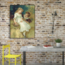 Painting By Numbers DIY Happy Kids Together Hand Painted Artwork Picture Cr