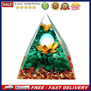 Crystal Energy Tower Healing Reiki Chakra Pyramid Ogan Crushed Stone Decoration