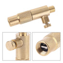 Brass Car Tire Inflator Valve Stem Connector Pump Chuck Adapter with Deflate
