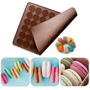 48 Holes Silicone Macaron Mold Non Stick DIY Fondant Pastry Baking Mat (B) Newly