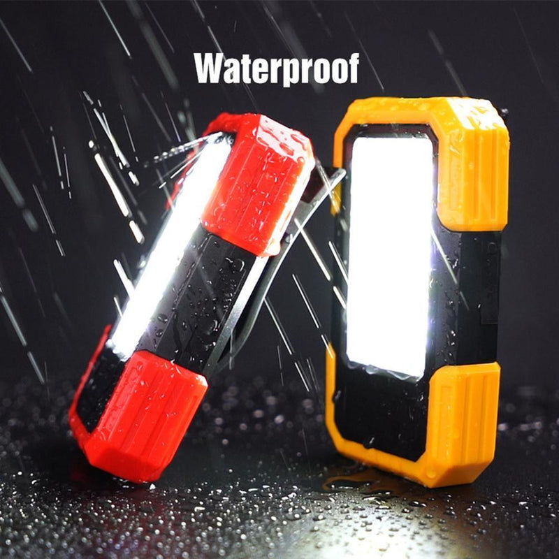Outdoor COB Work Light USB Rechargeable Maintenance Emergency Lamp (Yellow)
