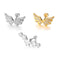 Wings Girls Body Jewelry Cartilage Helix Tragus Stud Earrings CZ Ear Piercing