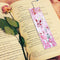 DIY Flower Special Shaped Diamond Painting Students Leather Tassel Bookmark