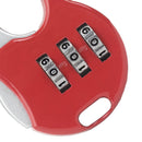 3 Digit Code Combination Password Lock Schoolbag Anti-theft Lock (Red) Newly