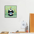 Oil Paint By Numbers Panda on Canvas Digital Paint Wall Artwork DIY Handicraft