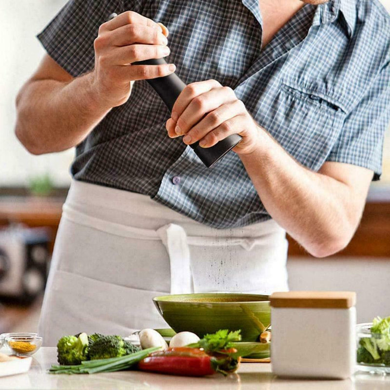 Wooden Pepper Grinder Manual Salt Mill Spice Muller Kitchen Tools Home F6R7