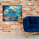 DIY Oil Painting By Numbers Sea Turtle Color Drawing Picture Modern Wall Crafts
