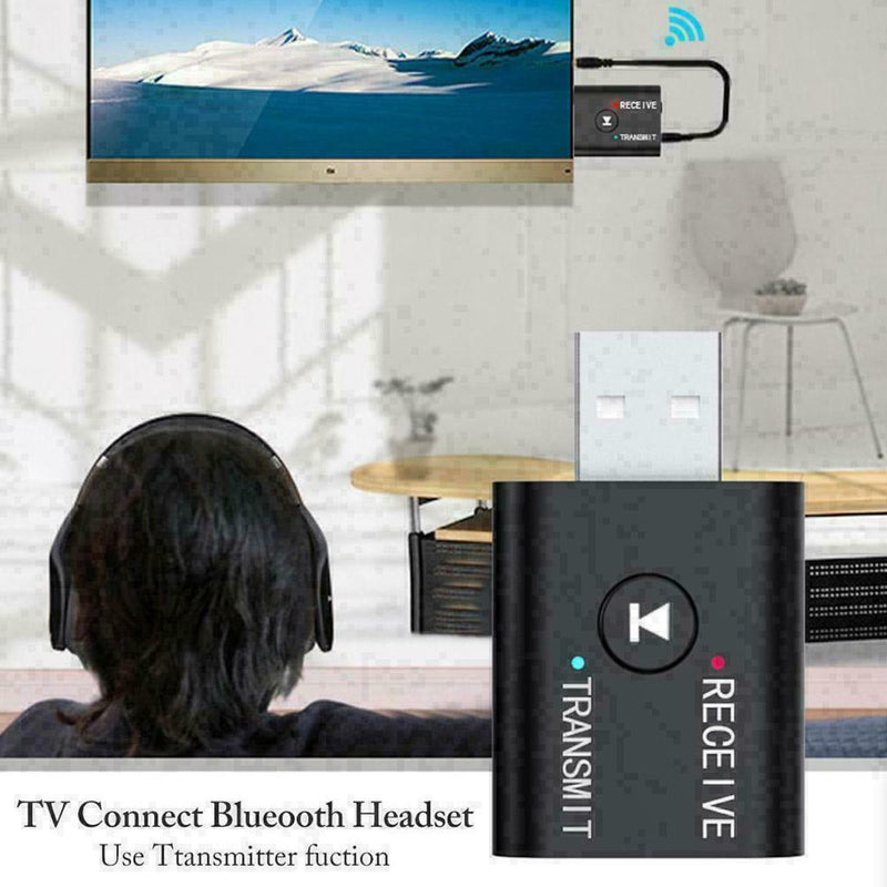 Bluetooth 5.0 Wireless Audio Transmitter Receiver USB Adapter Three CA One J8H8